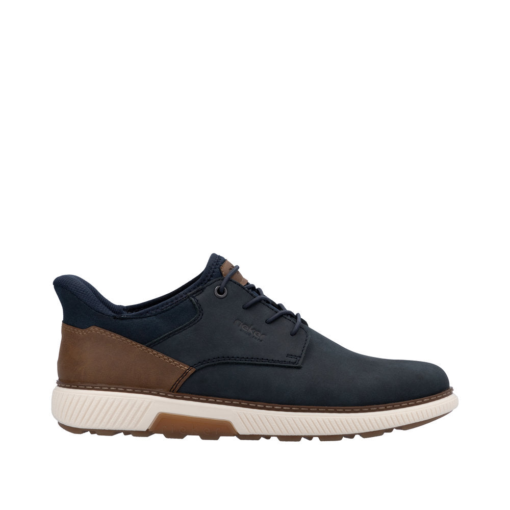 Rieker B3333 Stivali Stringati Uomo, Pelle Vera, Larghezza Extra, Soletta Rimovibile, Collezione Autunno Inverno